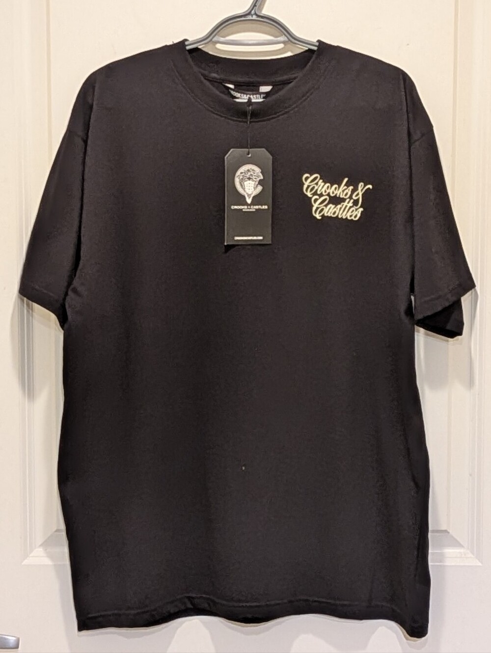 NWT Crooks & Castles M Amnesia Fearless Tiger Tee with Gemstones